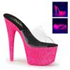 Pleaser - ADORE701UVG Mules à talons - Chaussures de pole dance - Noir/Rose Product image